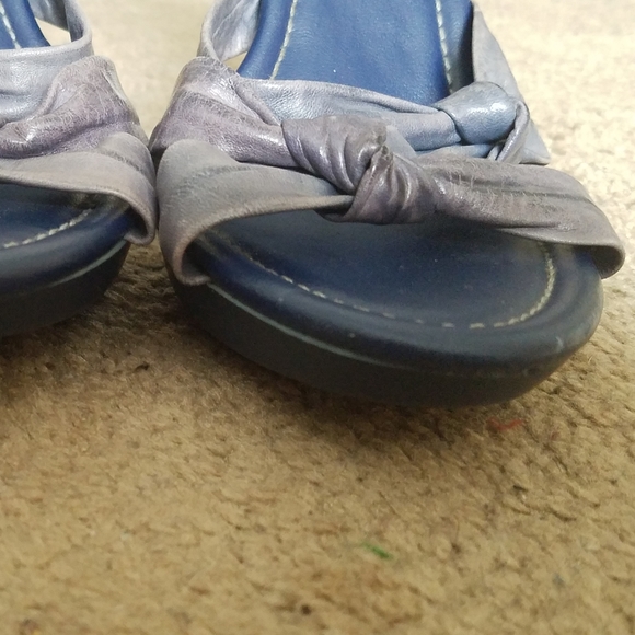 Blue and Gray Heels Cathy Jean Sandals Size 6 - Picture 7 of 9